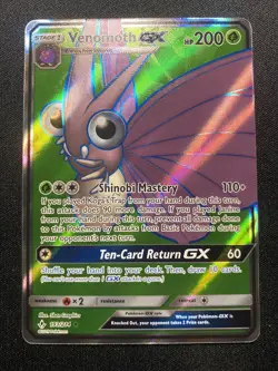 Venomoth GX 193/214 Rare Ultra Pokemon Unbroken Bonds NM - Image 1