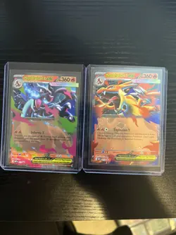 MEGA CHARIZARD X EX #29 + MEGA CHARIZARD Y EX #30 Promo | Lot of 2 | MEP - Image 1