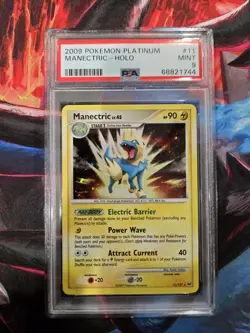 Pokemon PSA 9 MINT Manectric 11/127 Platinum Holofoil Rare 2009 Pokemon Card - Image 1