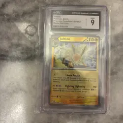 Pokemon Jolteon (Master Ball Pattern) 029/131 Sv:Prismatic Evolutions Holo CGC 9 - Image 1