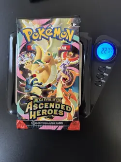 VERY HEAVY!!! GOD PACKU 22.77g!!! Ascended Heroes Pokemon TCG Booster - Image 1