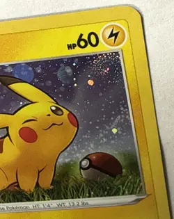 Pokemon TCG Pikachu Black Star Promo SWSH039 Cosmos Rare Holo * SWIRL * - Image 1