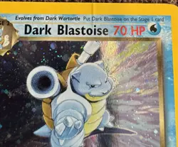 Pokemon Dark Blastoise Team Rocket Holo Rare English 70HP Stage 2 30+ Attack - Image 2