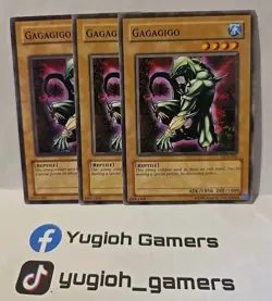 YUGIOH GAGAGIGO X3 COMMON DCR LIGHT PLAYED UNLIMITED - Image 1