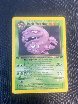 Dark Weezing - 31/82 - Pokemon Team Rocket 1st Edition Rare NM - FREE SHIPPING - Image 1