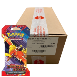 Pokemon Destined Rivals Sleeved Booster Pack Case of 144 Factory Sealed - Image 1