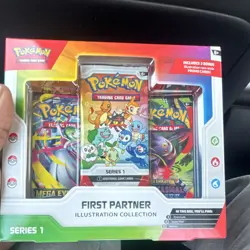 Pokemon TCG First Partner Illustration Collection Series 1 Promo Booster Box - Image 1