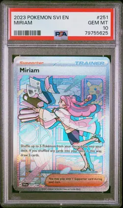 2023 Pokemon Scarlet & Violet Base #251 Special Full Art Miriam PSA 10 Gem Mint - Image 1