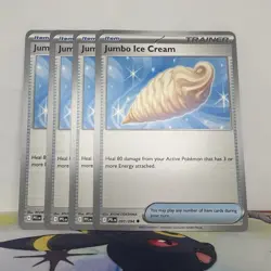 Jumbo Ice Cream 091/094 - Play Set (x4) - Pokemon TCG: Phantasmal Flames NM - Image 1