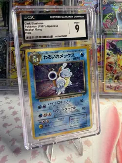POKEMON DARK BLASTOISE JAPANESE ROCKET GANG NO. 009 CGC 9 - Image 1
