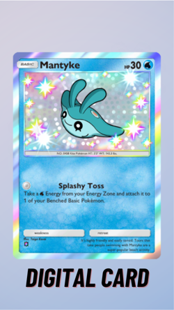 Mantyke Shiny Fantastical Parade Pokemon TCG Pocket 1 Star ⭐ (English) - Image 1