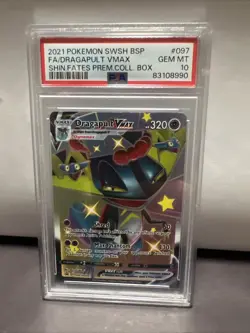 Pokemon Dragapult VMAX SWSH097 Promo Full Art Holo PSA 10 2021 - Image 1