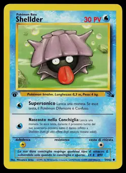Pokemon Card Fossil Shellder 54/62 ITALIAN 1st Edition - Image 1