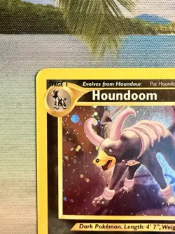 Houndoom Holo Rare Swirl 4/75 Neo Discovery Pokemon TCG LP Fast Shipping - Image 2