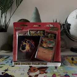 Pokemon TCG Ascended Heroes Charmander Triple Blister Tech Sticker Collection - Image 1