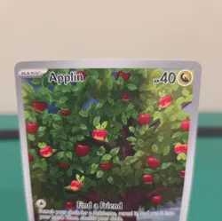 Applin 185/167 Twilight Masquerade Illustration Full Art Holo Pokemon Card NM/M - Image 4