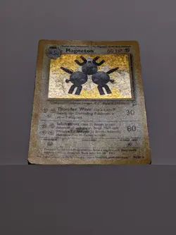 Magneton 9/130 Holo Rare Base Set 2 Pokemon Card - HP - Image 3