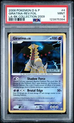 PSA 9 Pokemon Burger King Giratina, Dialga, Palkia Sequential Set 2009 Promo - Image 1