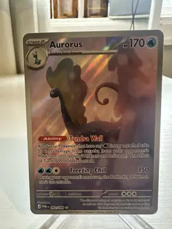 Pokemon TCG Aurorus Ability POR 092/088 Stage 2 HP 170 Holo Dinosaur Card - Image 1