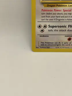 1999 Pokemon WB Kids Presents Dragonite Movie Promo #5 WOTC LP STAMPED - Image 4