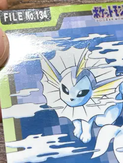 Pokemon Carddass Card Vaporeon File No.134 Bandai Pocket Monsters 1997 - Image 4