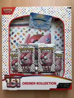 151 Ordner-Kollektion Pokemon Binder Deutsch OVP Mew Ordner Kollektion - Image 1