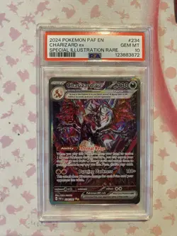 Pokemon TCG Charizard EX Paldean Fates Sir 234/091 PSA 10 - Image 1