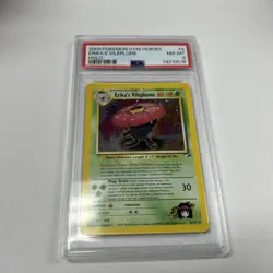 Pokemon TCG Erika's Vileplume Gym Heroes 5/132 Holo Unlimited- PSA 8 - Image 1