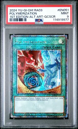 2024 YU-GI-OH! RA03-QUARTER CENTURY BONANZA #EN051 POLYMERIZATION PSA 9 - Image 1