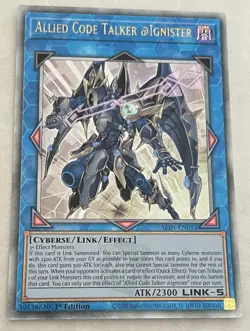 ALIN-EN051 Allied Code Talker @Ignister Quarter Century Secret Rare YuGiOh - Image 1
