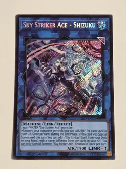 Sky Striker Ace - Shizuku L26D-ENS26 Secret Rare Yugioh Legendary Modern Decks - Image 1