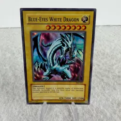 Yu-Gi-Oh Konami Blue-Eyes White Dragon SKE-001 Super Rare Unlimited Holo Blue - Image 1