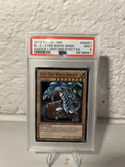 2013 Yu-Gi-Oh Blue-Eyes White Dragon SDBE-EN001 PSA 9 - Image 1