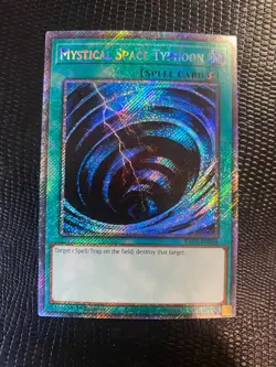 Yugioh Rarity Collection II - Mystical Space Typhoon Platinum Secret RA02-EN048 - Image 1