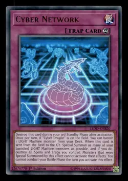 Cyber Network LEDD-ENB20 Ultra Rare Legendary Dragon Decks Yu-Gi-Oh NM - Image 1