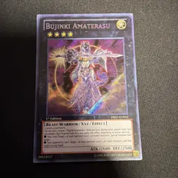Yugioh Bujinki Amaterasu PRIO-EN052 Ultimate Rare 1st Ed NM - Image 1