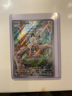 Pokemon Meowth 106/094 Me02: Phantasmal Flames Holo Illustration Rare TCG Card - Image 1