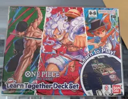 One Piece TCG Learn Together Deck Set LD-01 English Luffy Nami Zoro New Sealed - Image 1