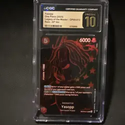 2025 ONE PIECE OP12 LEGACY OF THE MASTER OP09-013 YASOPP SP CGC PRISTINE 10 - Image 1