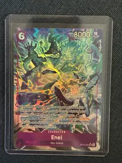 ENEL OP15-060 SR ALT ALTERNATE ART ADVENTURE ON KAMI’S ISLAND ENGLISH - Image 1