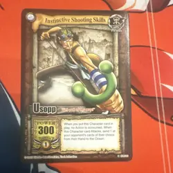 One Piece CCG Instinctive Shooting Skills Usopp CH010 2005 Vintage English NM - Image 1
