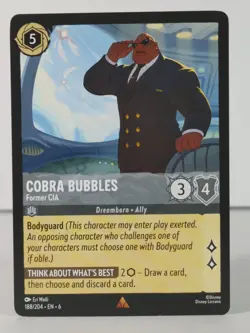Cobra Bubbles - Former CIA - Azurite Sea - 188/204 - singles Lorcana TCG - Rare - Image 1