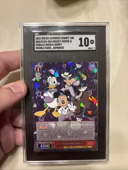 2023 Weiss Schwarz Disney 100 Mickey Mouse Donald Duck Goofy Double Rare Japense - Image 1
