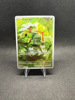 Pokemon Caterpie 172/165 Scarlet & Violet 151 Illustration Rare - Image 1