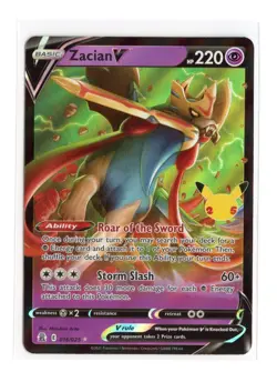 Zacian V 016/025 Ultra Rare Holo Celebrations Pokemon TCG - Image 1