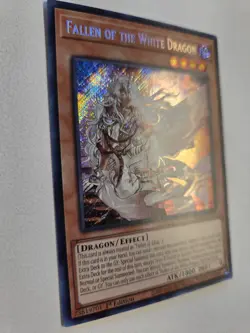 Fallen of the White Dragon BPRO-EN024 Secret Rare Burst Protocol Yugioh Mint - Image 2