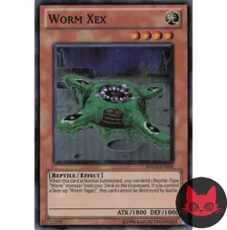 Yugioh Worm Xex HA03-EN054 Super Rare LP - Image 1