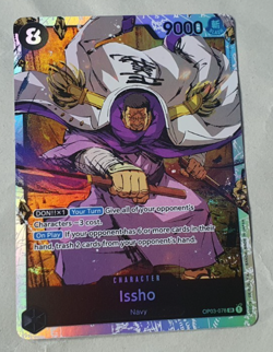 Issho Foil SR - NM - One Piece TCG - OP03-078 - English - Pillars of Strength - Image 1