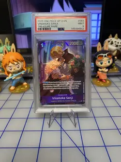 2025 ONE PIECE OP12-LEGACY OF THE MASTER TREASURE RARE #063 VINSMOKE SANJI PSA 9 - Image 1