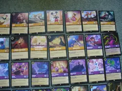 Disney Lorcana TCG First Chapter Ch.1 - 102 Different Cards incl 2 Super Rare - Image 3